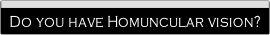 Do you have Homuncular vision?.